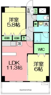 モリエム太平台【2階】の間取り