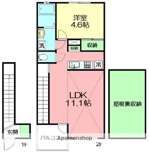 プリマクラッセⅠ【2階】の間取り