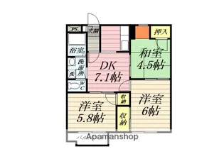 ドミール湘南【3階】の間取り