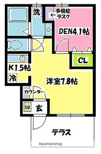 RONDV番館【105号室】の間取り