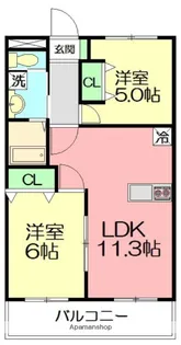 テイクス【1階】の間取り