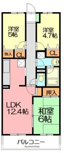 湘南山の手マンション【5階】の間取り