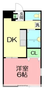 フラット湘南【1階】の間取り