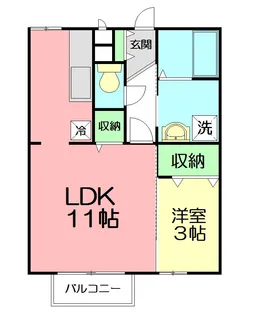 ウエスト・ベルグ鎌倉B【1階】の間取り