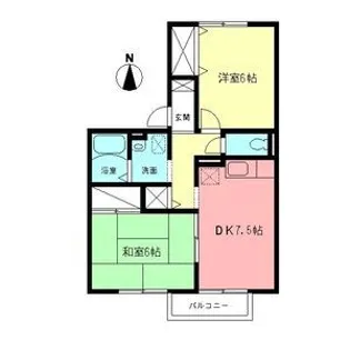 プランドールNT【201号室】の間取り