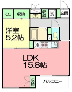 セゾンドルフ 柊【2階】の間取り