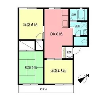 プランドール【1階】の間取り