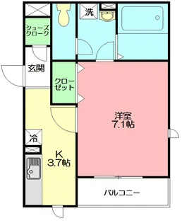 ラ フェリーチェ湘南【3階】の間取り