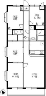 ダイアパレス湘南ヒルズ二宮【2階】の間取り