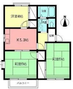 クレストハイムⅡ【1階】の間取り