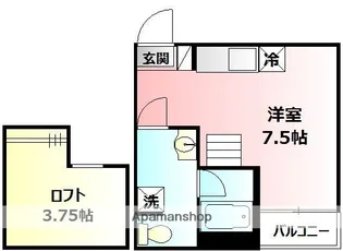 メゾンボヌール【201.号室】の間取り