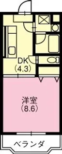 プレジール【105号室】の間取り