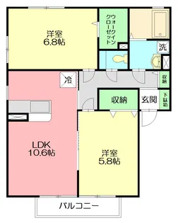 ハイム・MORI【2階】の間取り