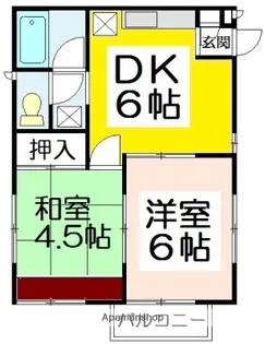 ハイムライラックB【1階】の間取り