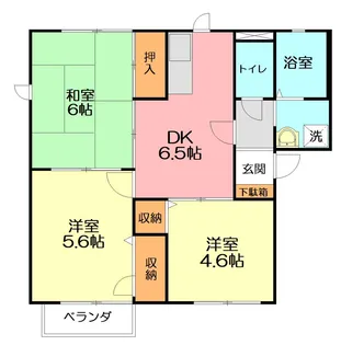ファミール西原B【2階】の間取り