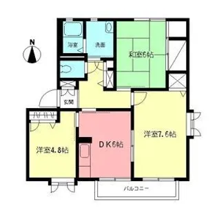 コーポ豊明A【1階】の間取り