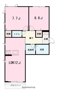 シャトー ルシオール【3階】の間取り