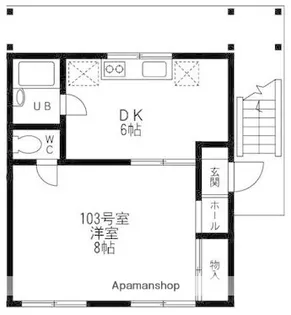 クリスタルバリヤ【1階】の間取り