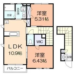 プランドール湘南A【2階】の間取り