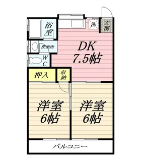 グリシーヌハイツ【1階】の間取り