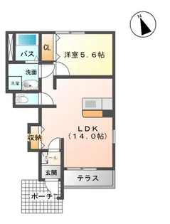 てらす はに【1階】の間取り