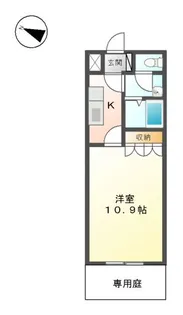サニーヒル【1階】の間取り