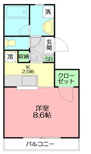 パンドミール【202号室】の間取り