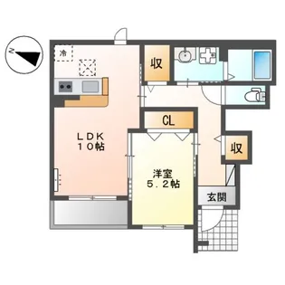 アメニティハイム【1階】の間取り