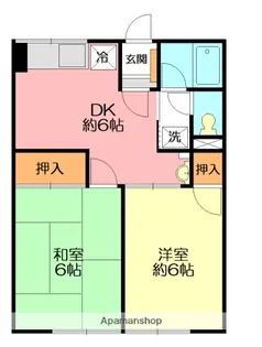 シティハイム ハウスM・M【2階】の間取り