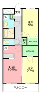 フェニーチェ【301号室】の間取り