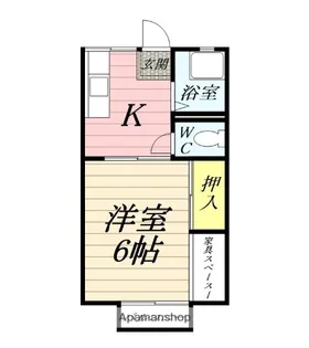 山王ハイツA【2階】の間取り