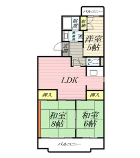 第2スペランザ大住【2階】の間取り
