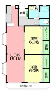 マンション東【2階】の間取り