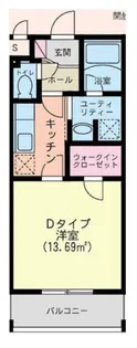 プログレス【202号室】の間取り