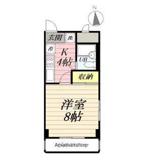 コクブマンション【5階】の間取り