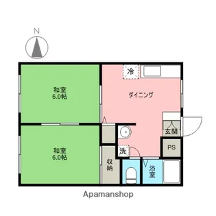 ハイツくにさき【1階】の間取り