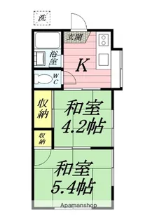 メゾンフジ【1階】の間取り