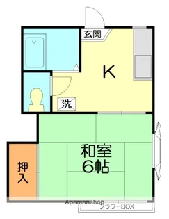 北湘南ハイム【2階】の間取り