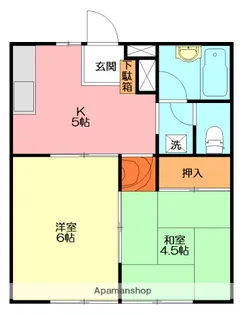 コーポマルマA【1階】の間取り