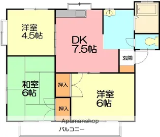 メゾンサンライトⅠ【2階】の間取り