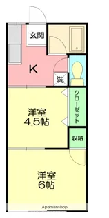 ベルゾーネRハイツ【1階】の間取り