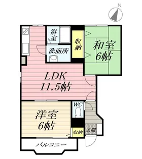 フレイジェⅠ【1階】の間取り