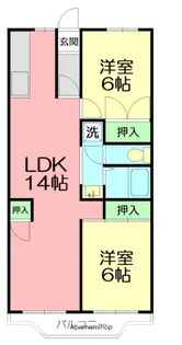 ボヌール秦野Ⅰ【2階】の間取り
