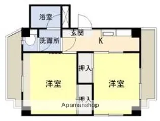レジデンス湘南【104号室】の間取り