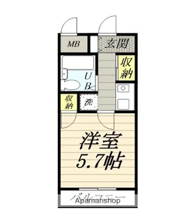 グリーンハイツ参番館【2階】の間取り