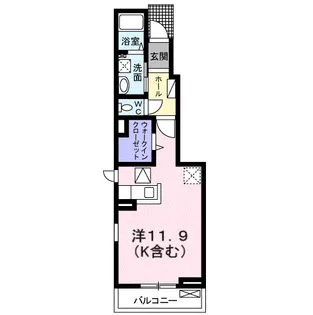 アグリ ウェイ Ⅱ【1階】の間取り