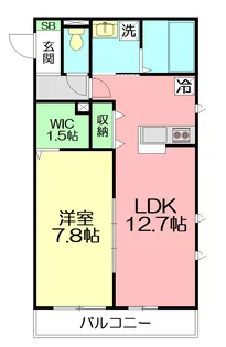 ルミエール和泉が丘【202号室号室】の間取り
