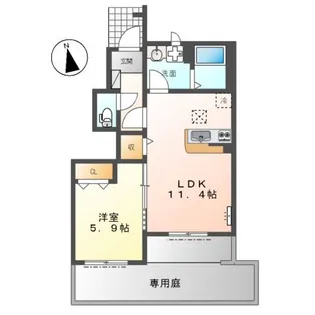 アゼリア【1階】の間取り