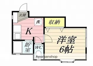 コーポシミズ【2階】の間取り
