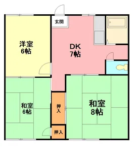 フォーレスト【1階】の間取り